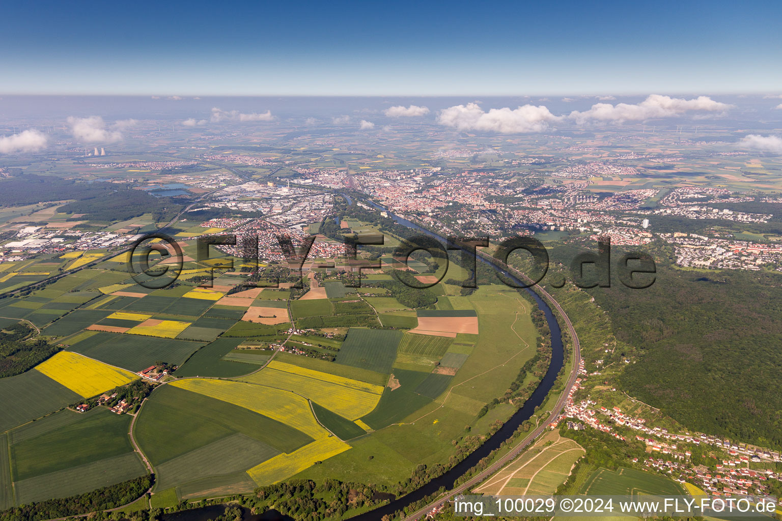 Schweinfurt dans le département Bavière, Allemagne vue d'en haut