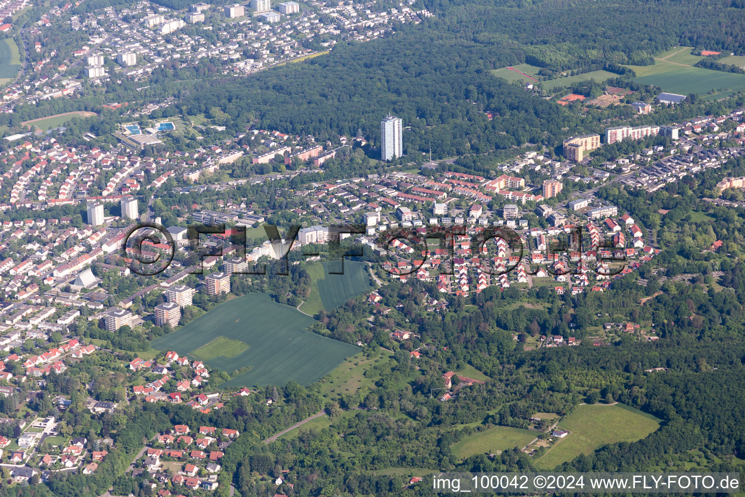 Image drone de Schweinfurt dans le département Bavière, Allemagne