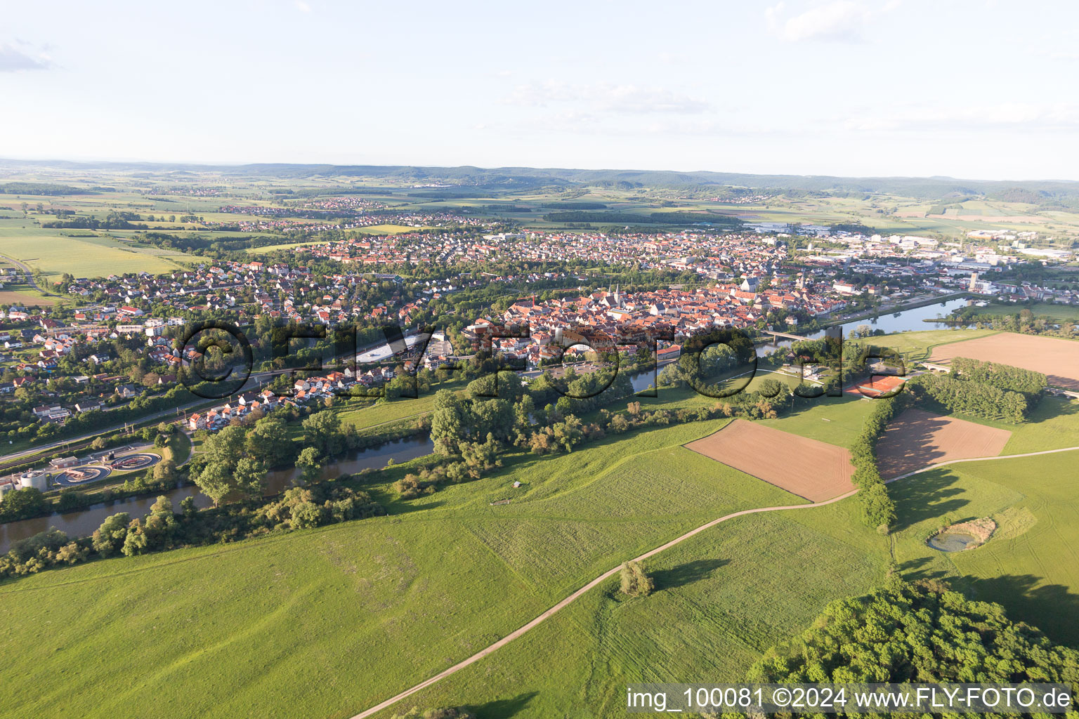 Haßfurt dans le département Bavière, Allemagne d'en haut