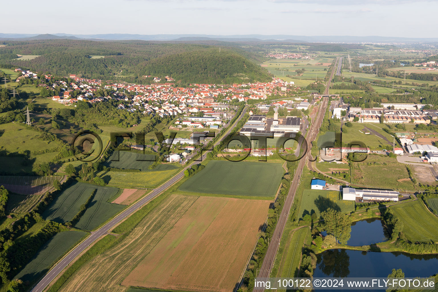 Ebelsbach dans le département Bavière, Allemagne d'en haut