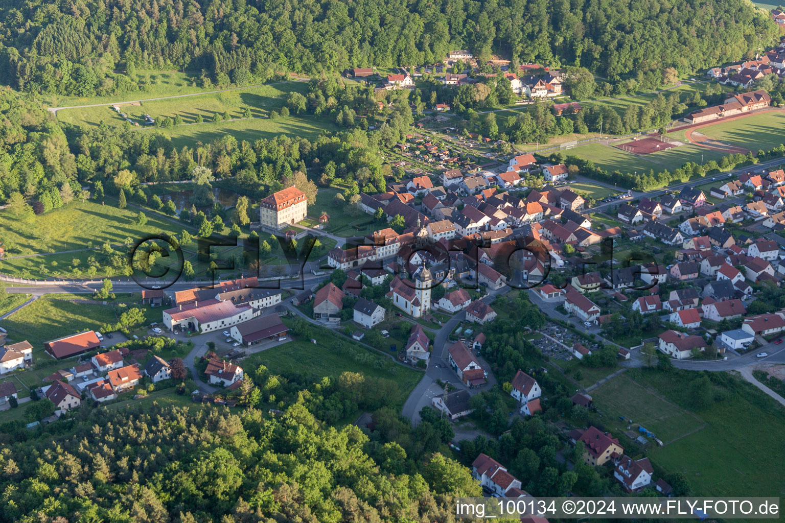 Image drone de Ebelsbach dans le département Bavière, Allemagne