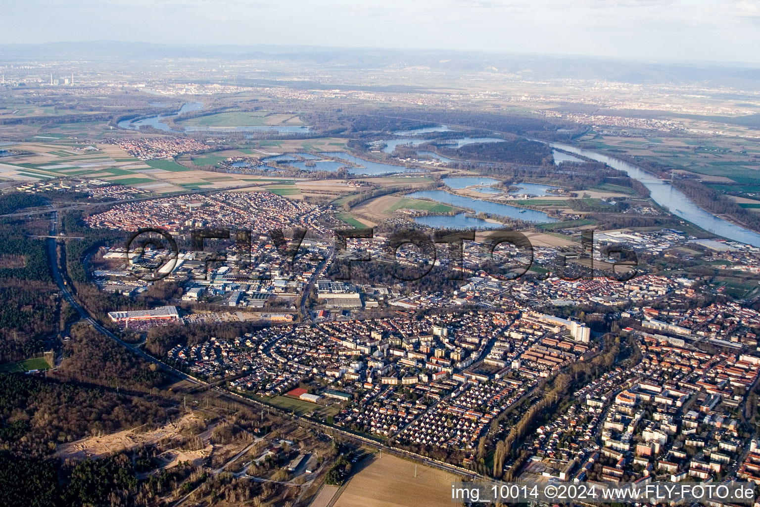 Image drone de Speyer dans le département Rhénanie-Palatinat, Allemagne