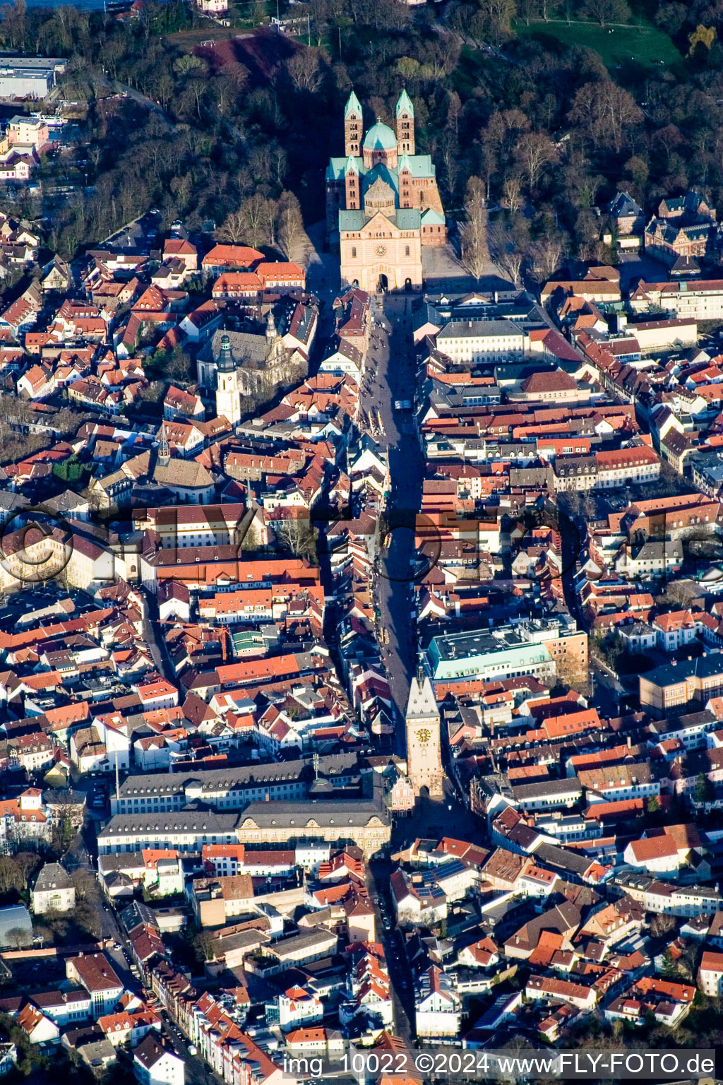 Photographie aérienne de Speyer dans le département Rhénanie-Palatinat, Allemagne