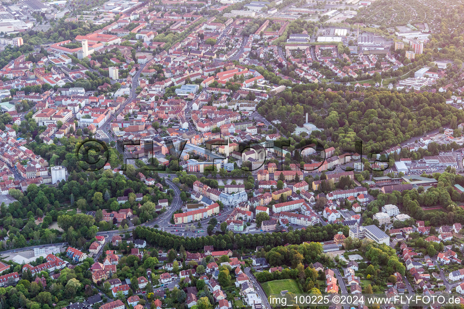 Photographie aérienne de Schweinfurt dans le département Bavière, Allemagne