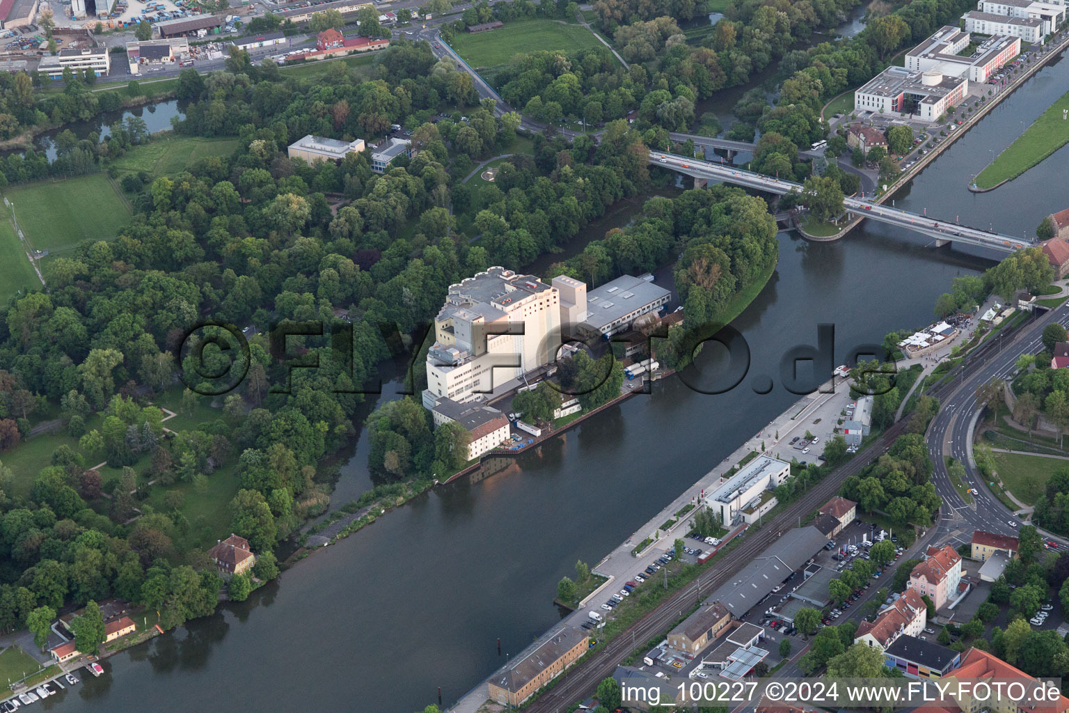 Schweinfurt dans le département Bavière, Allemagne d'en haut