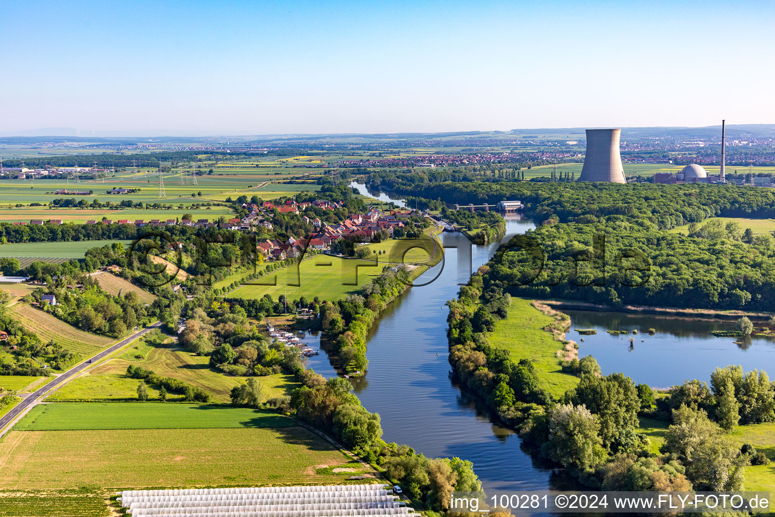 Vue aérienne de Quartier Garstadt in Bergrheinfeld dans le département Bavière, Allemagne