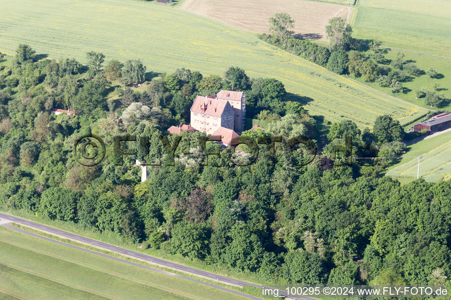 Wipfeld dans le département Bavière, Allemagne vue d'en haut