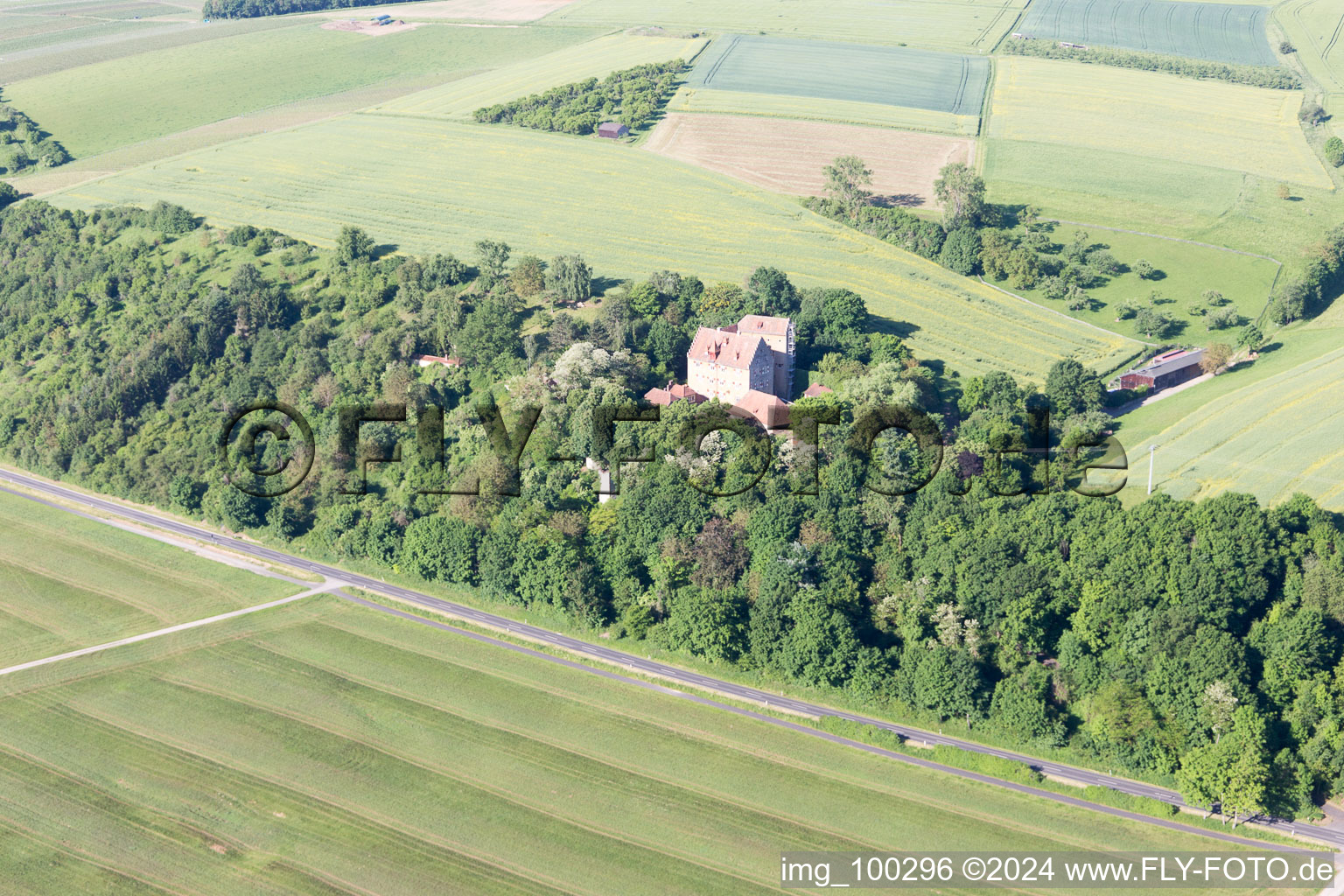 Wipfeld dans le département Bavière, Allemagne depuis l'avion