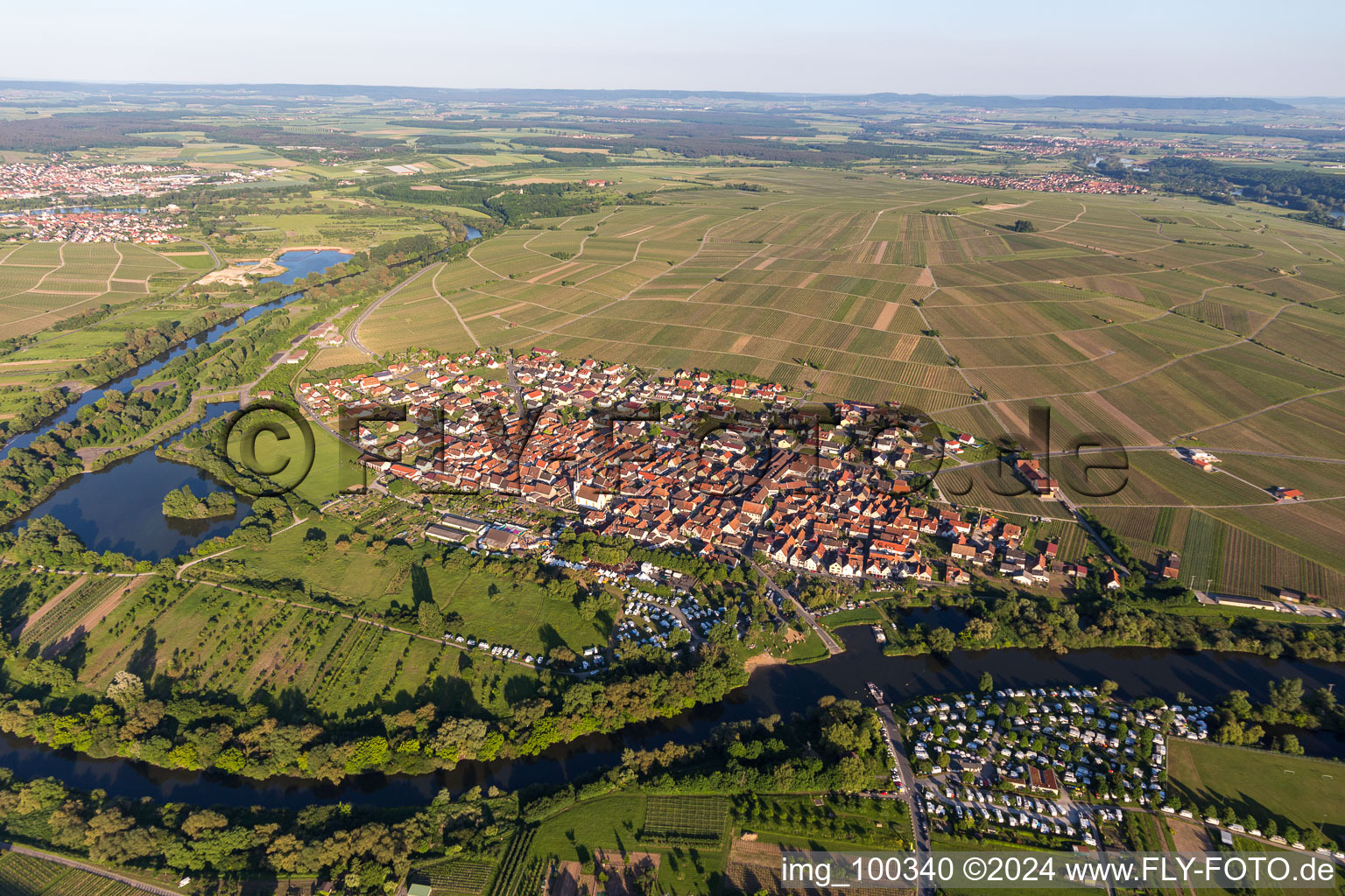 Nordheim am Main dans le département Bavière, Allemagne vue d'en haut