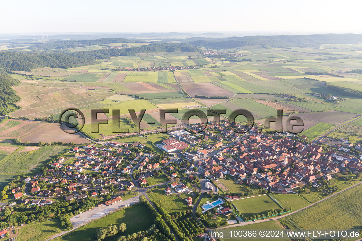 Abtswind dans le département Bavière, Allemagne d'en haut