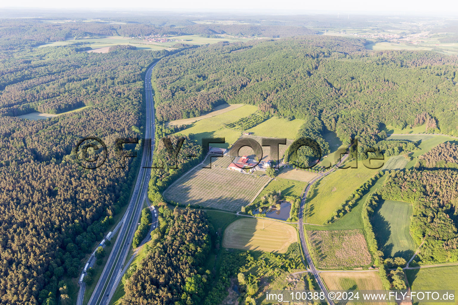 Abtswind dans le département Bavière, Allemagne vue d'en haut