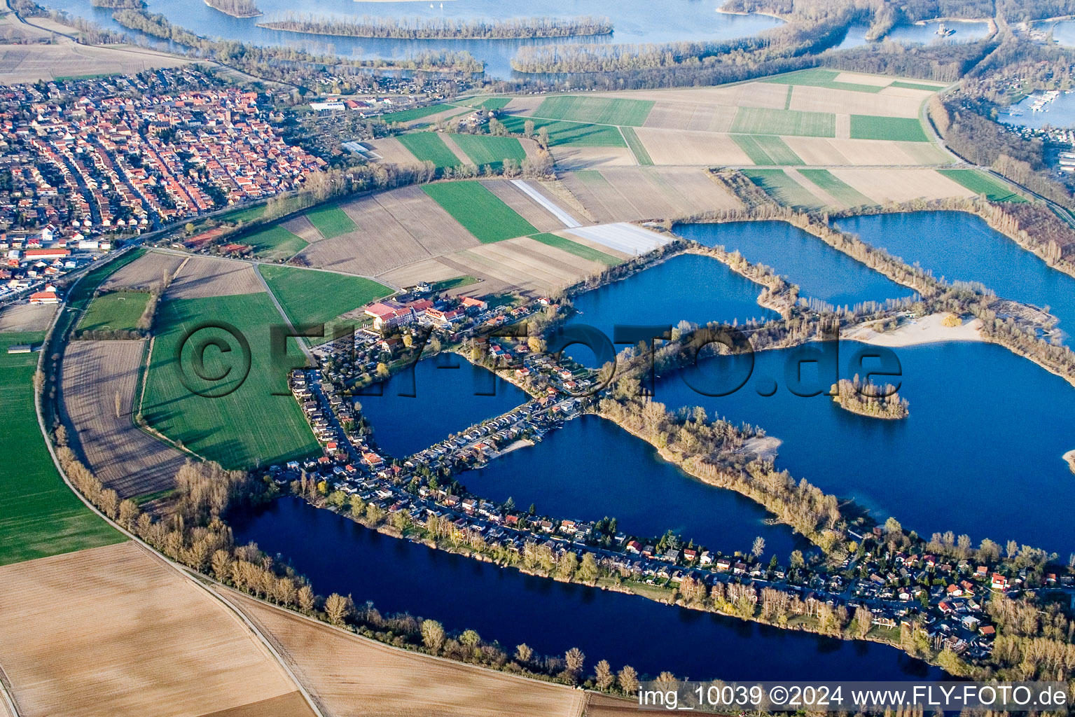 Vue aérienne de Speyer dans le département Rhénanie-Palatinat, Allemagne