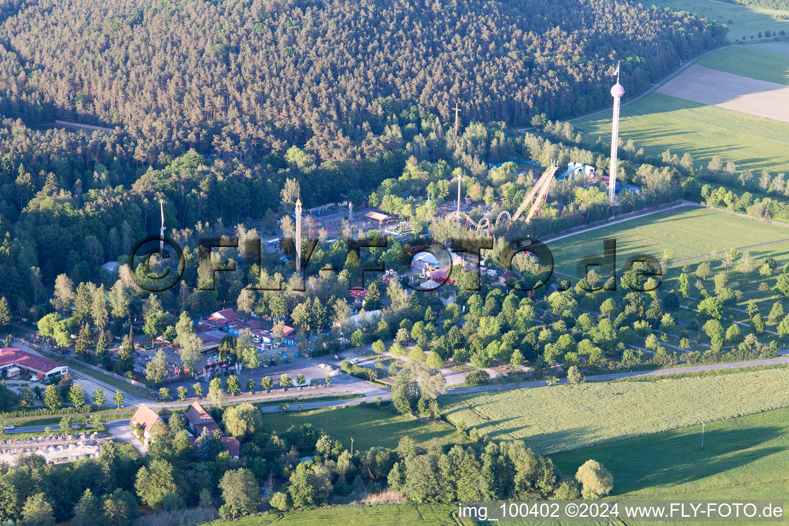 Photographie aérienne de Geiselwind dans le département Bavière, Allemagne