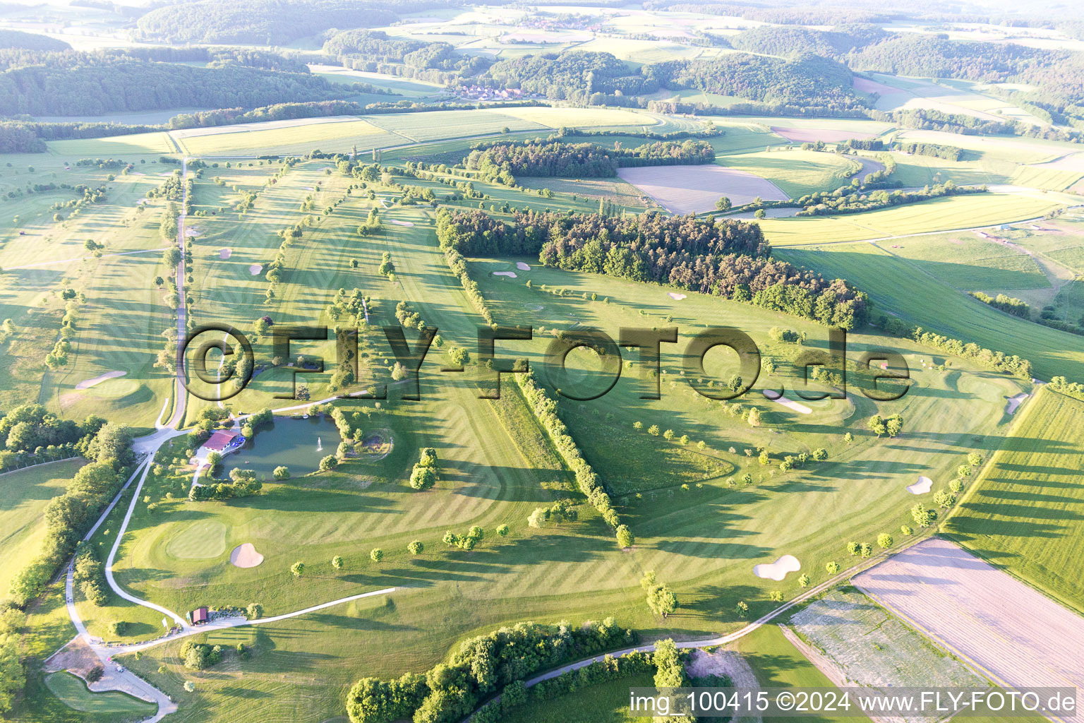 Photographie aérienne de Club de golf du Steigerwald à Geiselwind dans le département Bavière, Allemagne