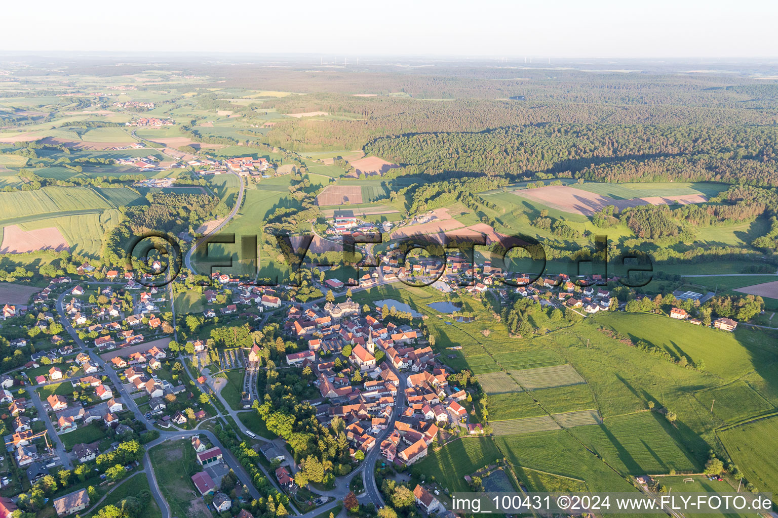 Burgwindheim dans le département Bavière, Allemagne d'en haut