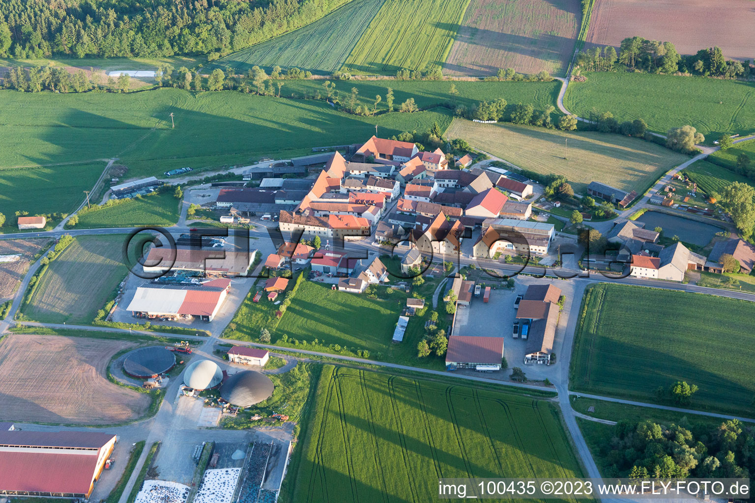 Vue aérienne de Kappel dans le département Bavière, Allemagne