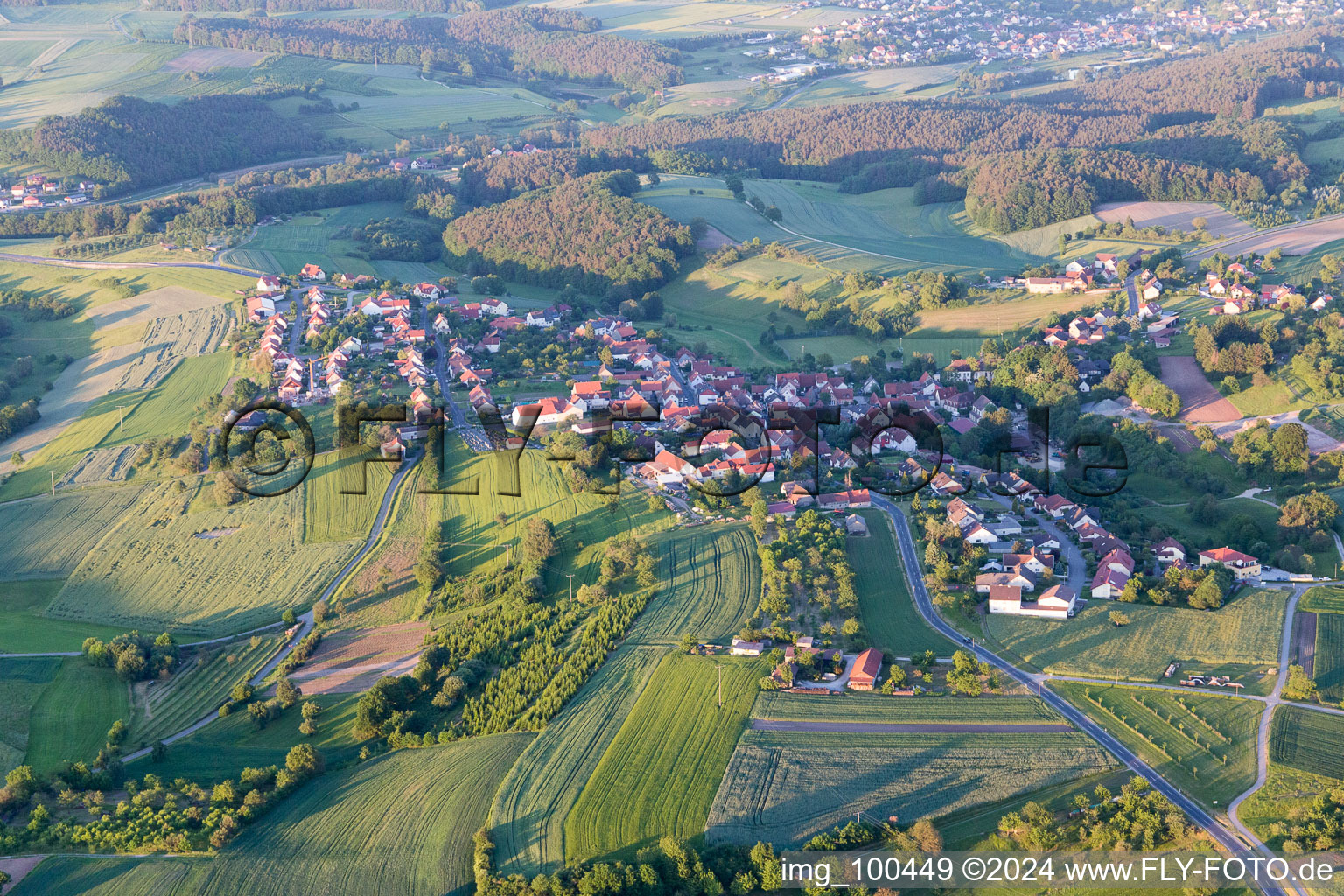 Photographie aérienne de Dankenfeld dans le département Bavière, Allemagne