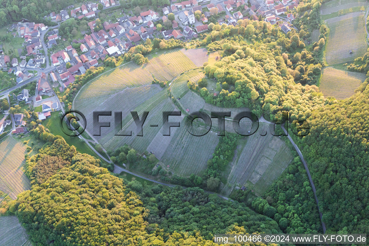 Photographie aérienne de Zell am Ebersberg dans le département Bavière, Allemagne