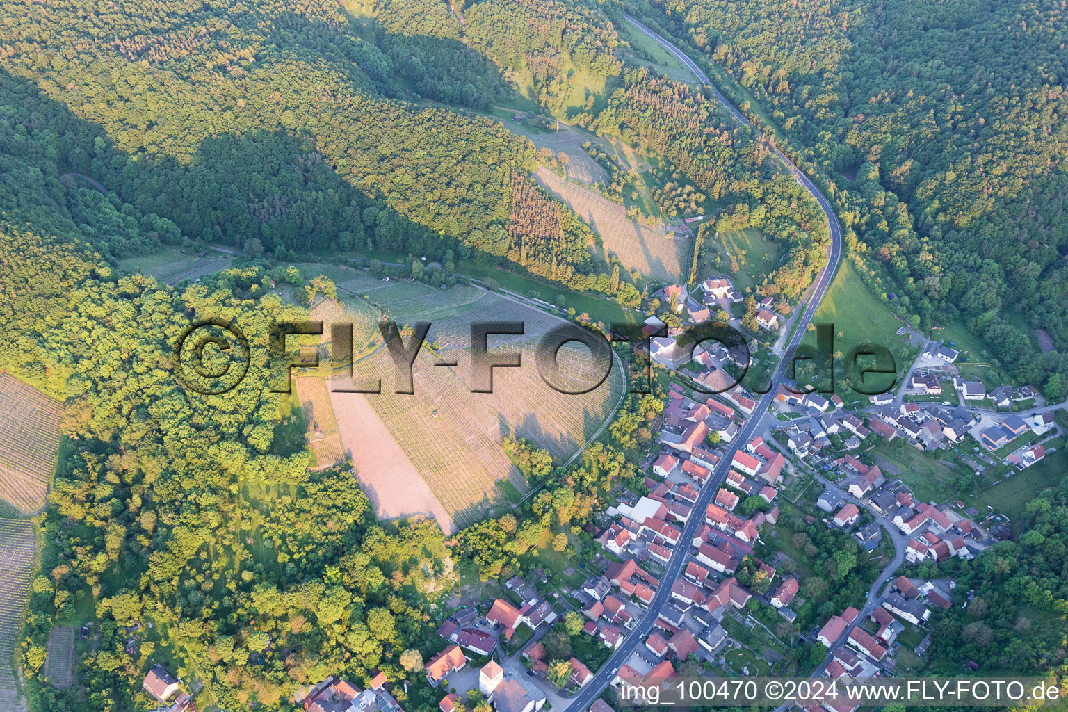 Vue oblique de Zell am Ebersberg dans le département Bavière, Allemagne