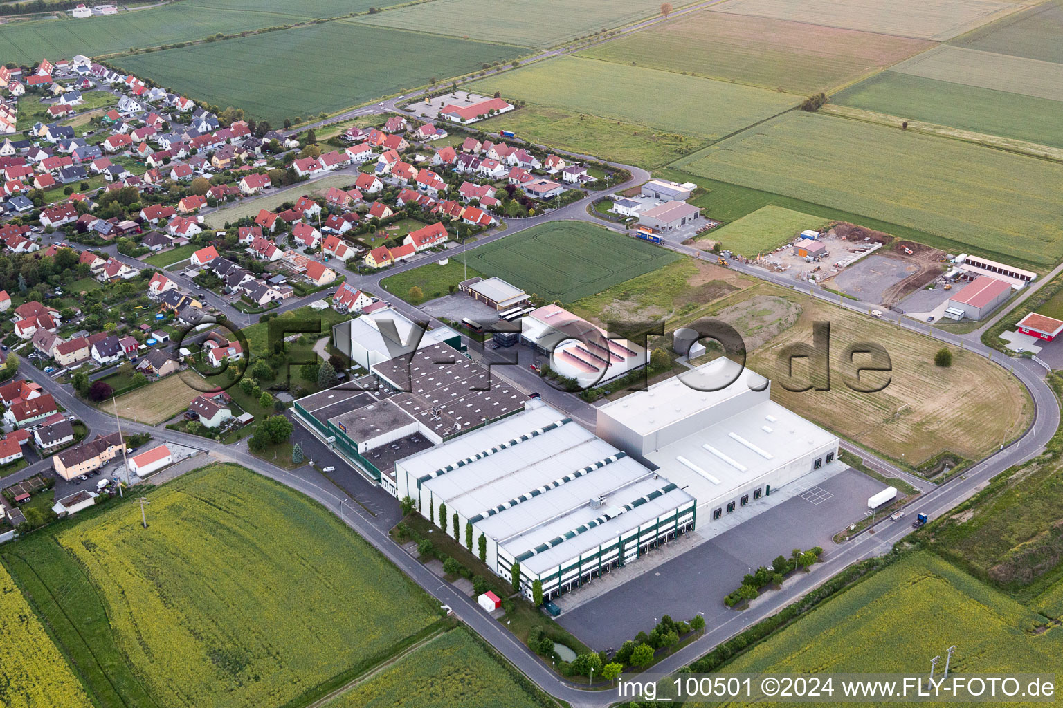 Grettstadt dans le département Bavière, Allemagne vue du ciel