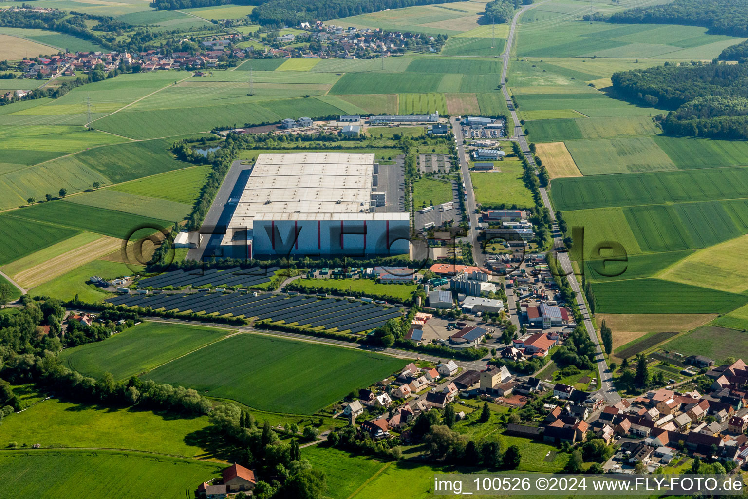 Donnersdorf dans le département Bavière, Allemagne vue d'en haut