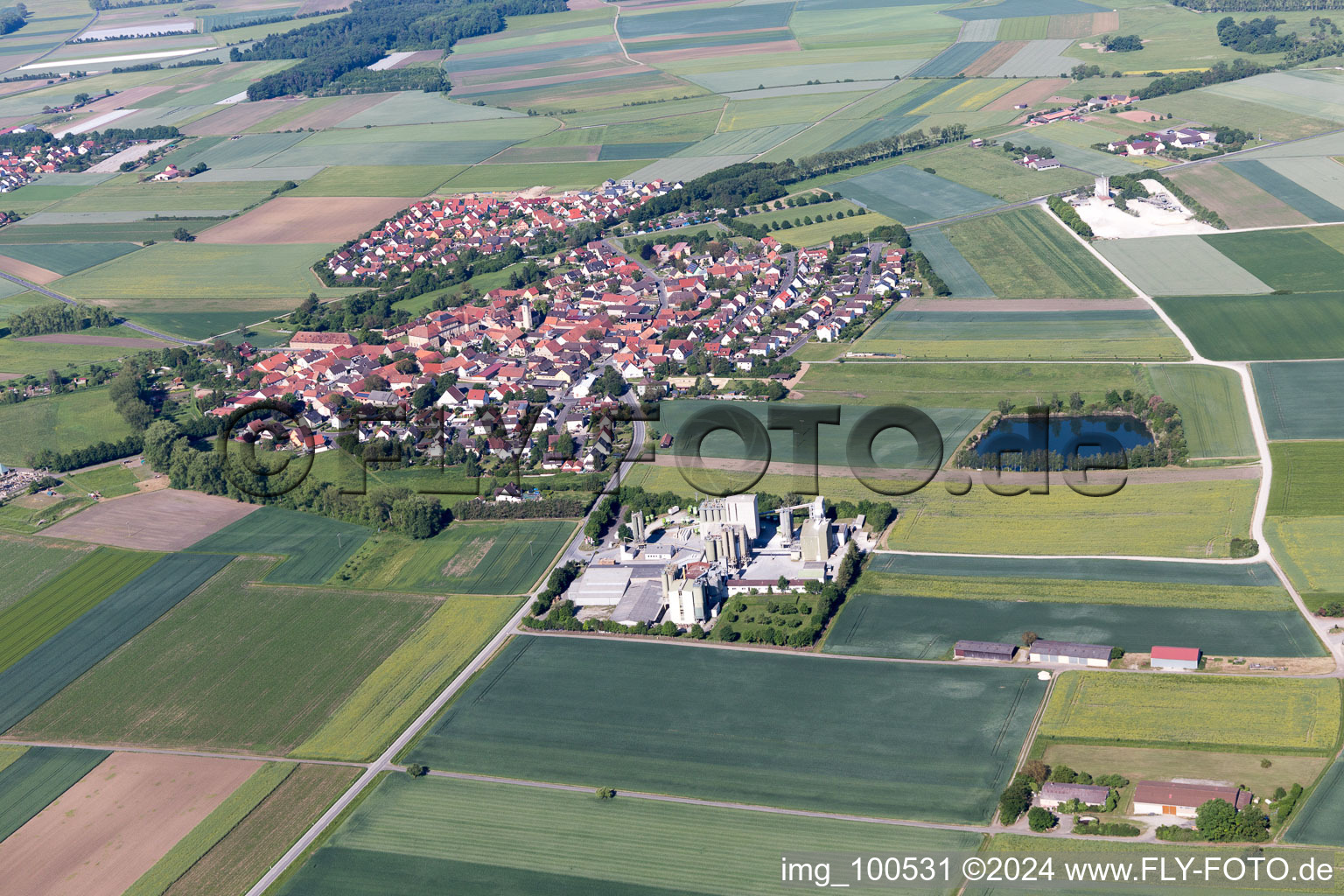 Sulzheim dans le département Bavière, Allemagne vue du ciel