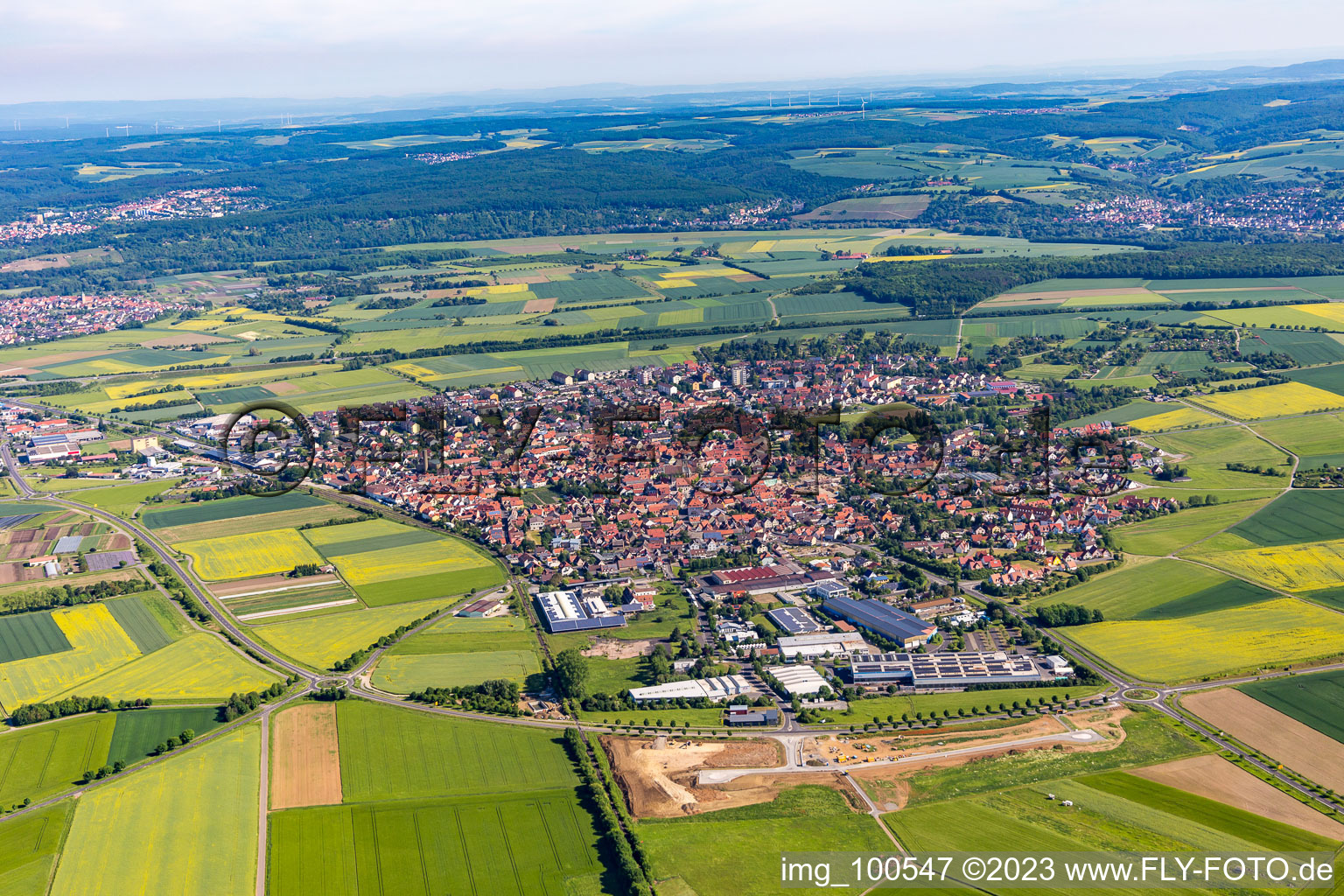 Gochsheim dans le département Bavière, Allemagne d'en haut