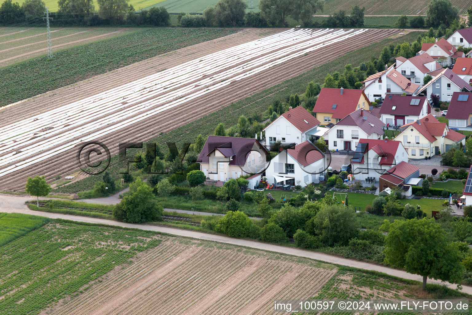 Quartier Mörlheim in Landau in der Pfalz dans le département Rhénanie-Palatinat, Allemagne d'en haut