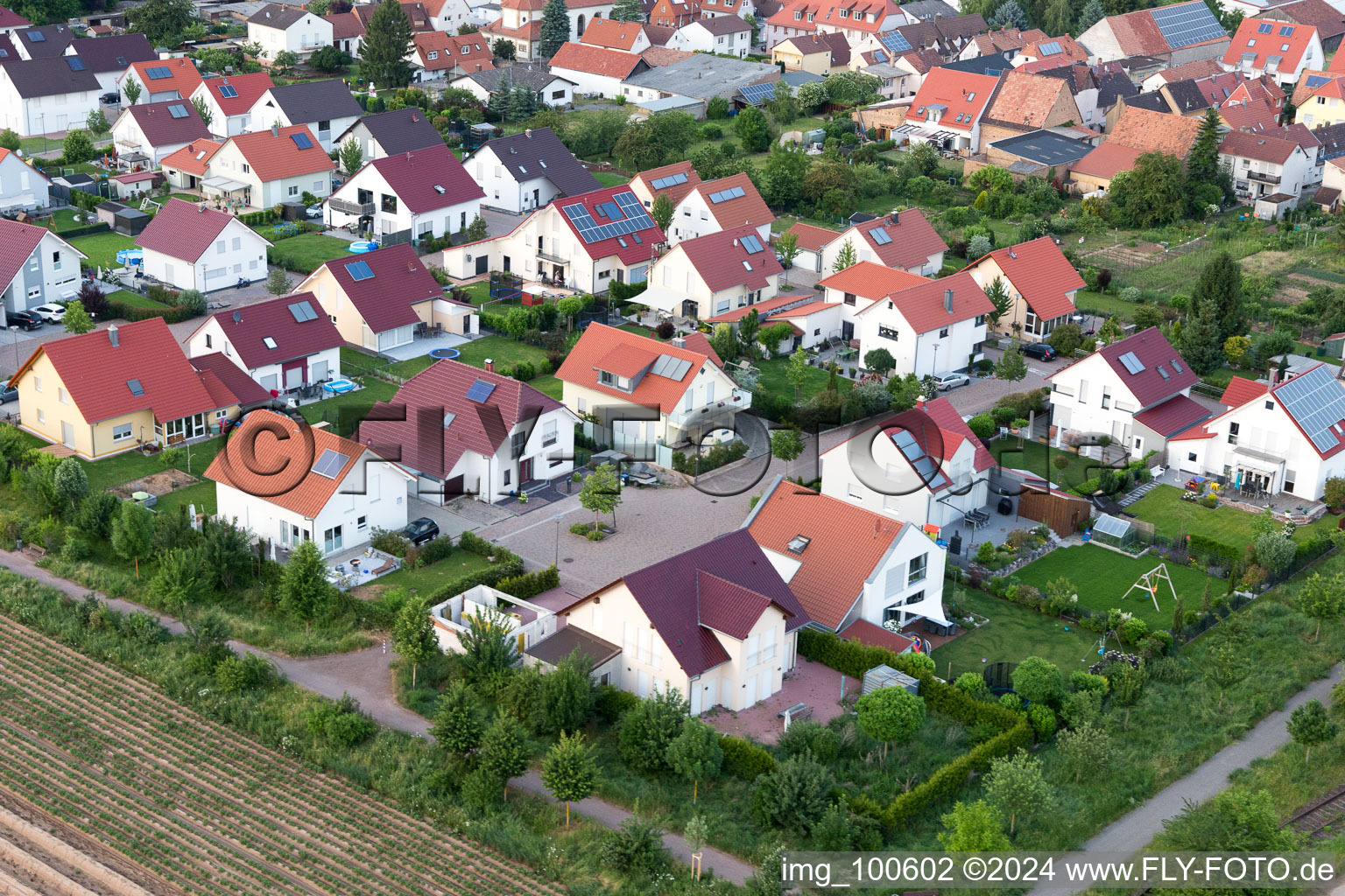 Quartier Mörlheim in Landau in der Pfalz dans le département Rhénanie-Palatinat, Allemagne vue du ciel