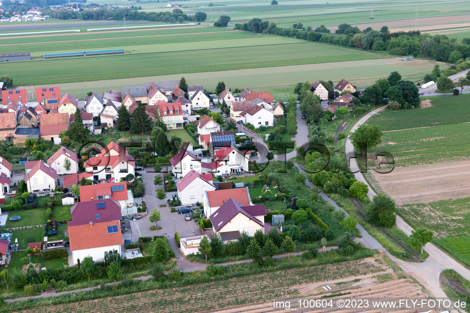 Enregistrement par drone de Quartier Mörlheim in Landau in der Pfalz dans le département Rhénanie-Palatinat, Allemagne