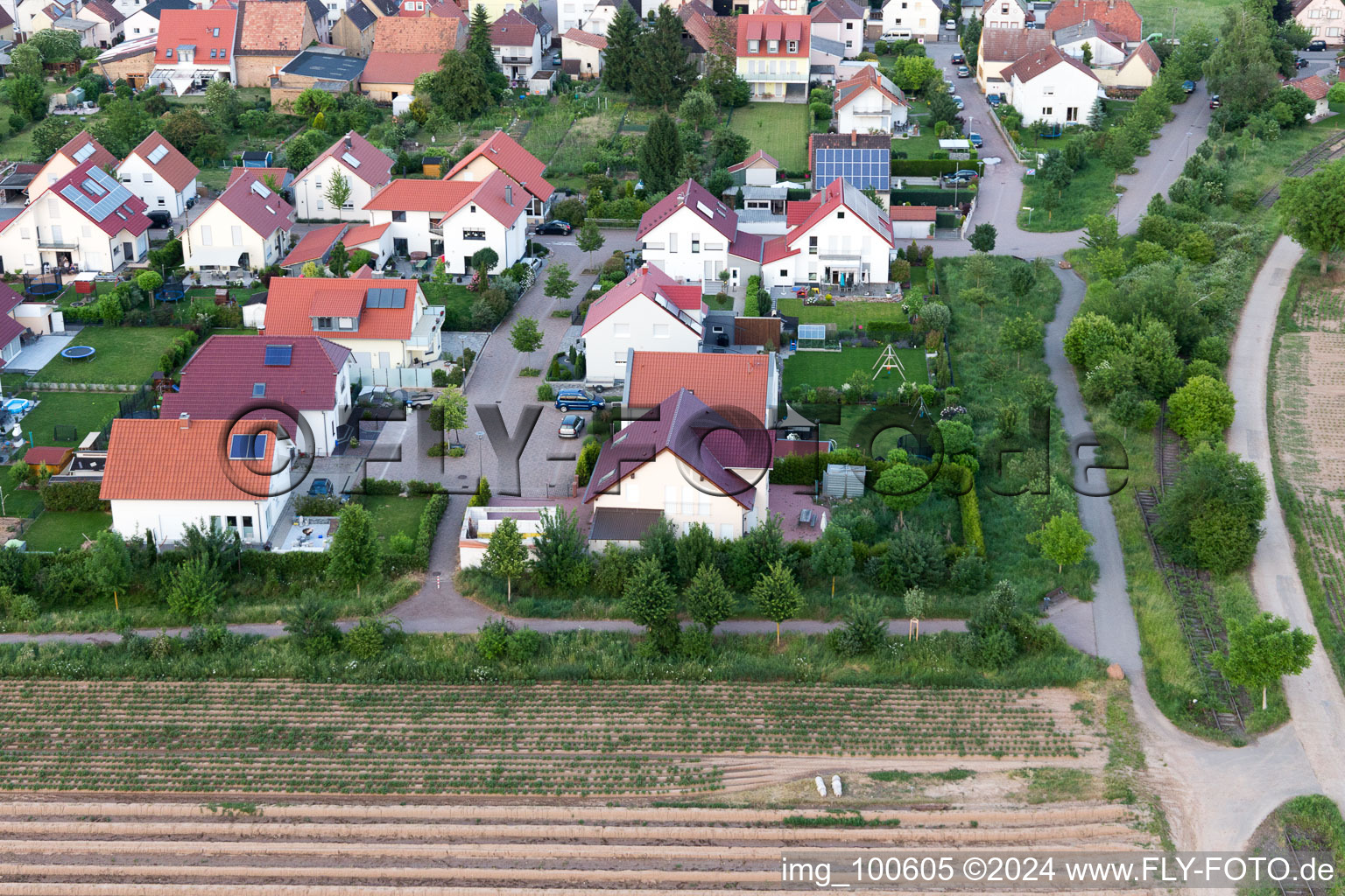 Image drone de Quartier Mörlheim in Landau in der Pfalz dans le département Rhénanie-Palatinat, Allemagne