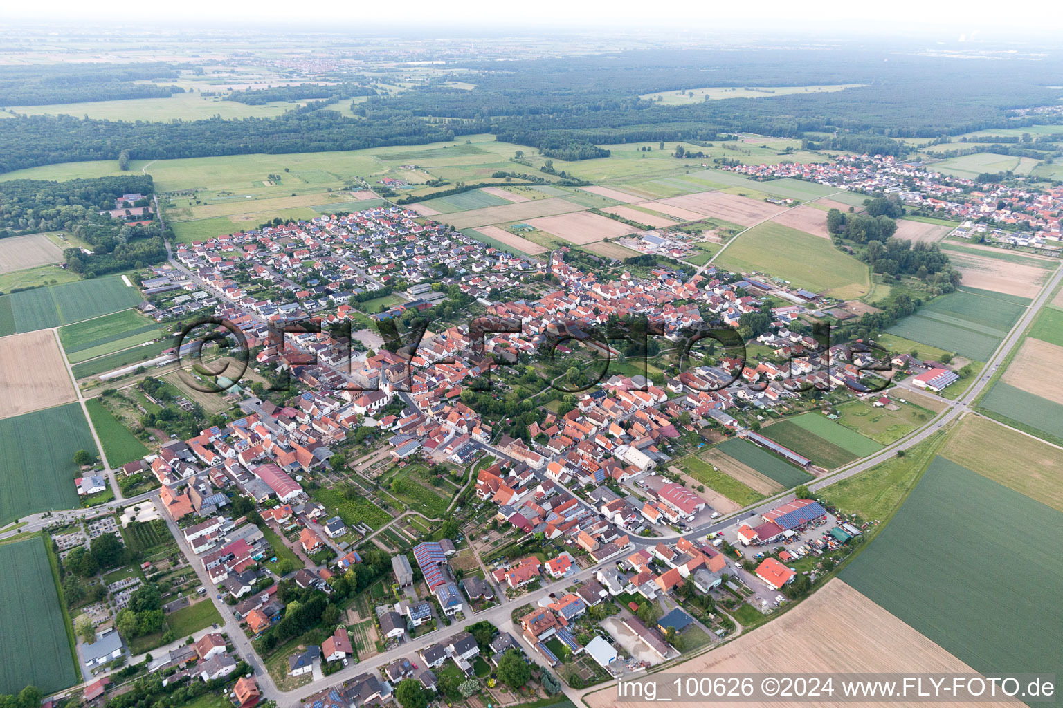 Quartier Ottersheim in Ottersheim bei Landau dans le département Rhénanie-Palatinat, Allemagne d'en haut