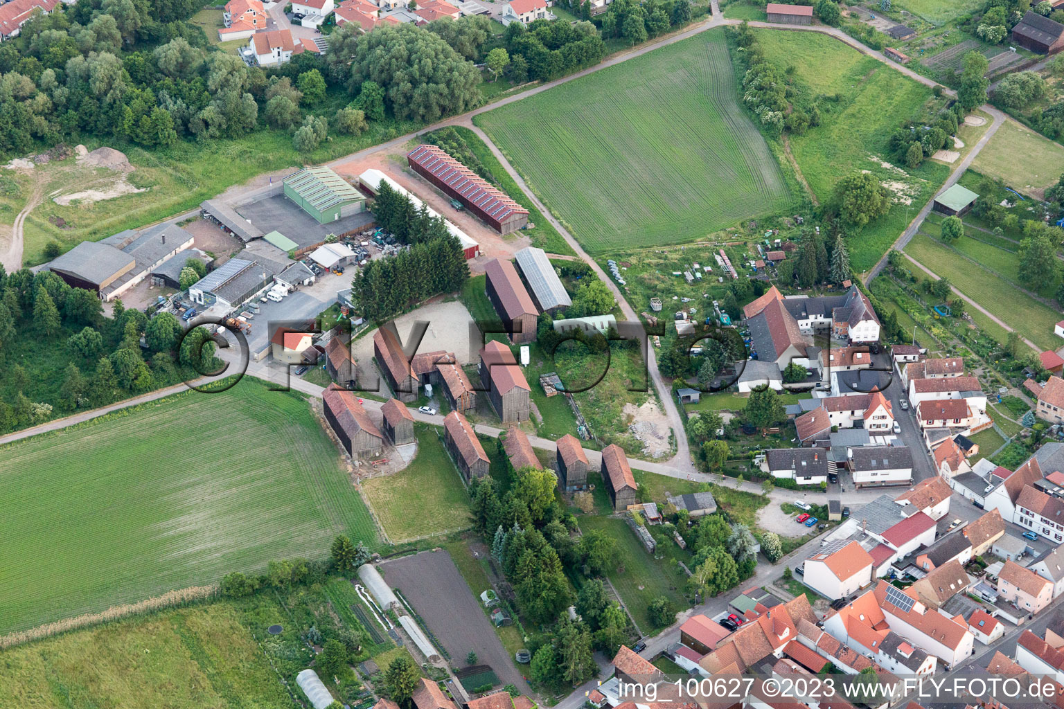 Quartier Herxheim in Herxheim bei Landau dans le département Rhénanie-Palatinat, Allemagne vue d'en haut