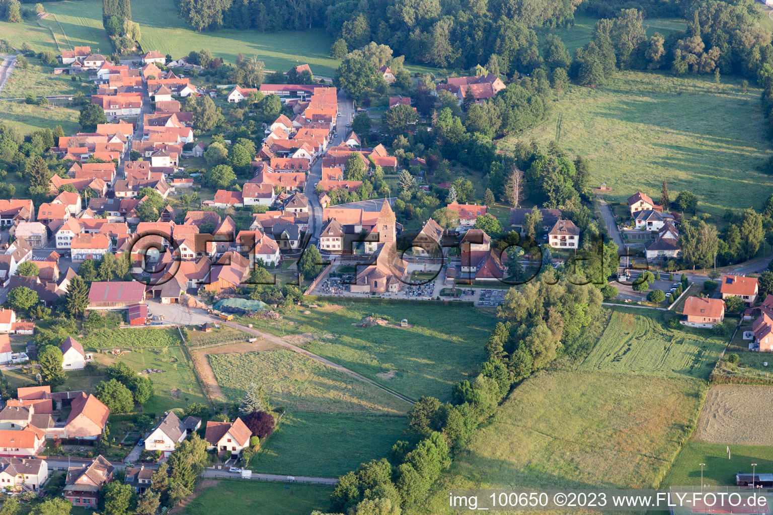 Altenstadt dans le département Bas Rhin, France d'un drone