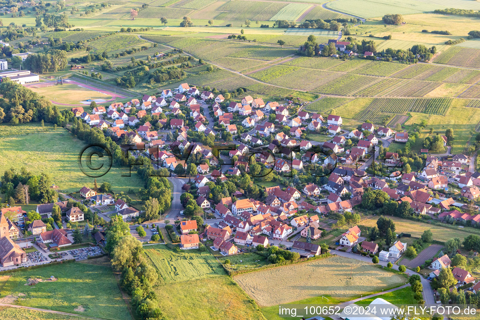 Photographie aérienne de Quartier Altenstadt in Wissembourg dans le département Bas Rhin, France