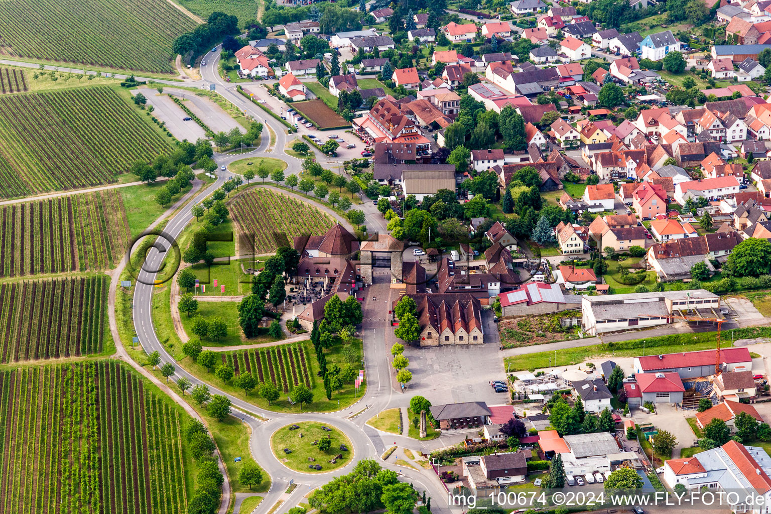 Quartier Schweigen in Schweigen-Rechtenbach dans le département Rhénanie-Palatinat, Allemagne hors des airs