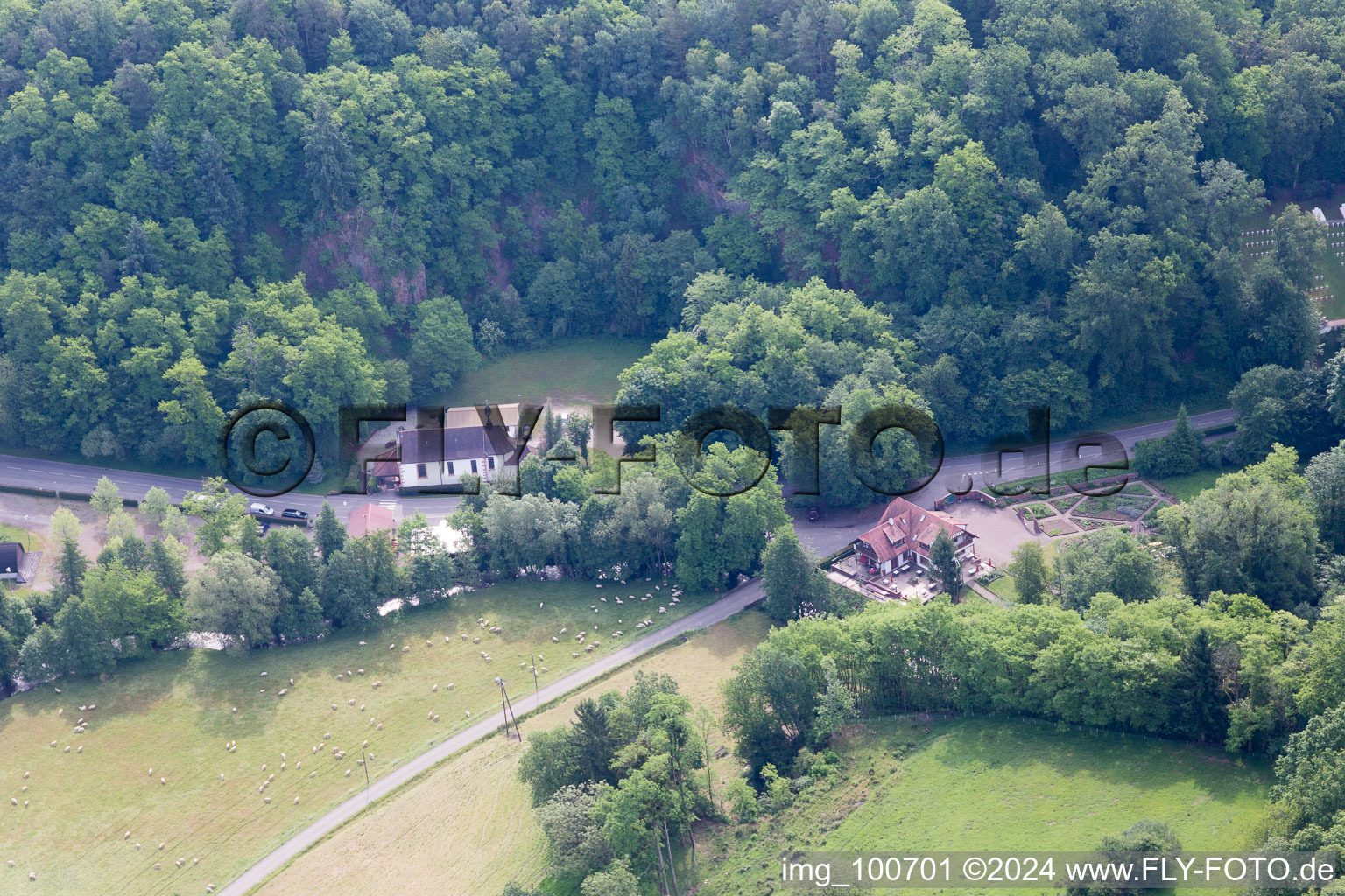 Vue oblique de Sankt Germannshof dans le département Rhénanie-Palatinat, Allemagne