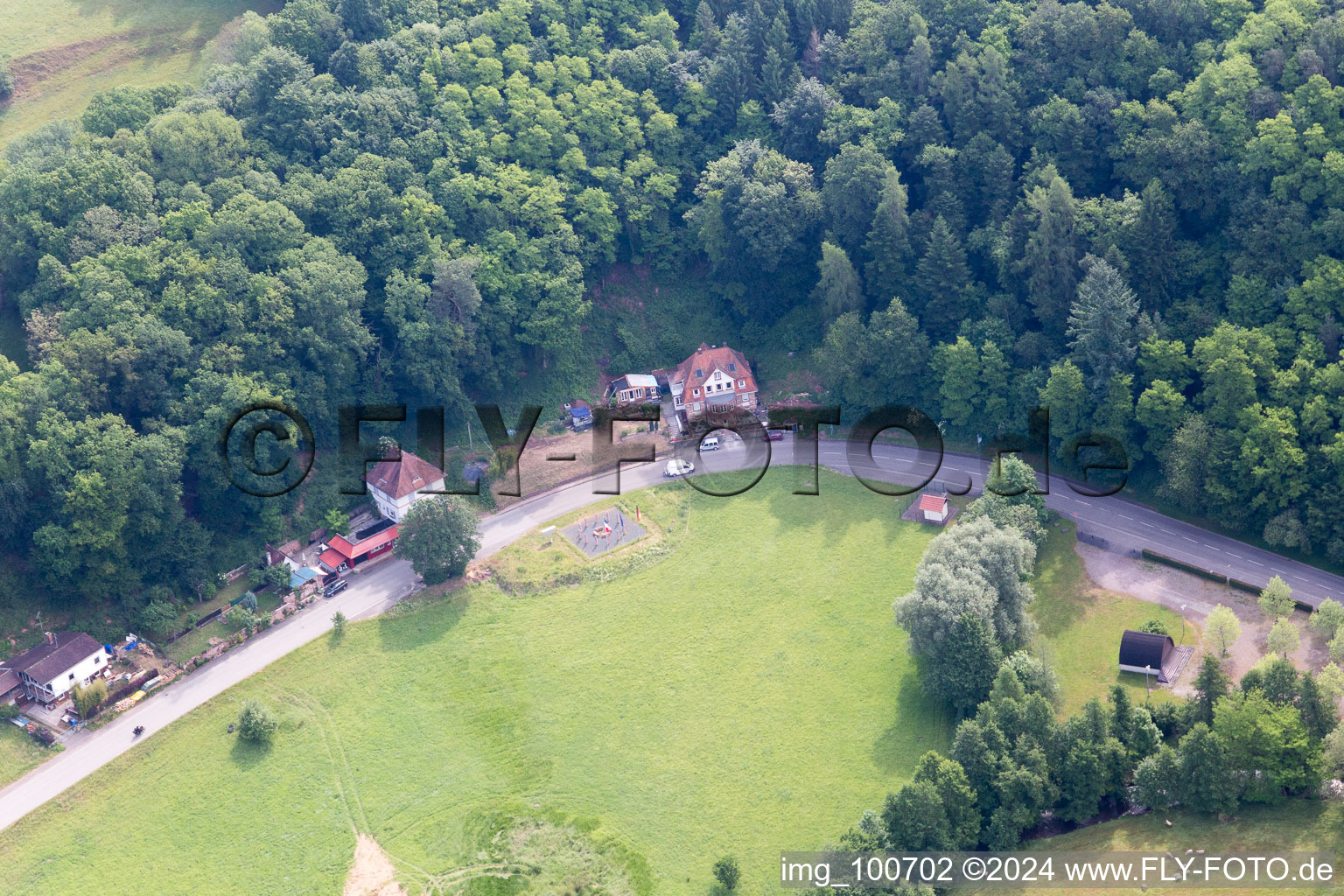 Sankt Germannshof dans le département Rhénanie-Palatinat, Allemagne d'en haut