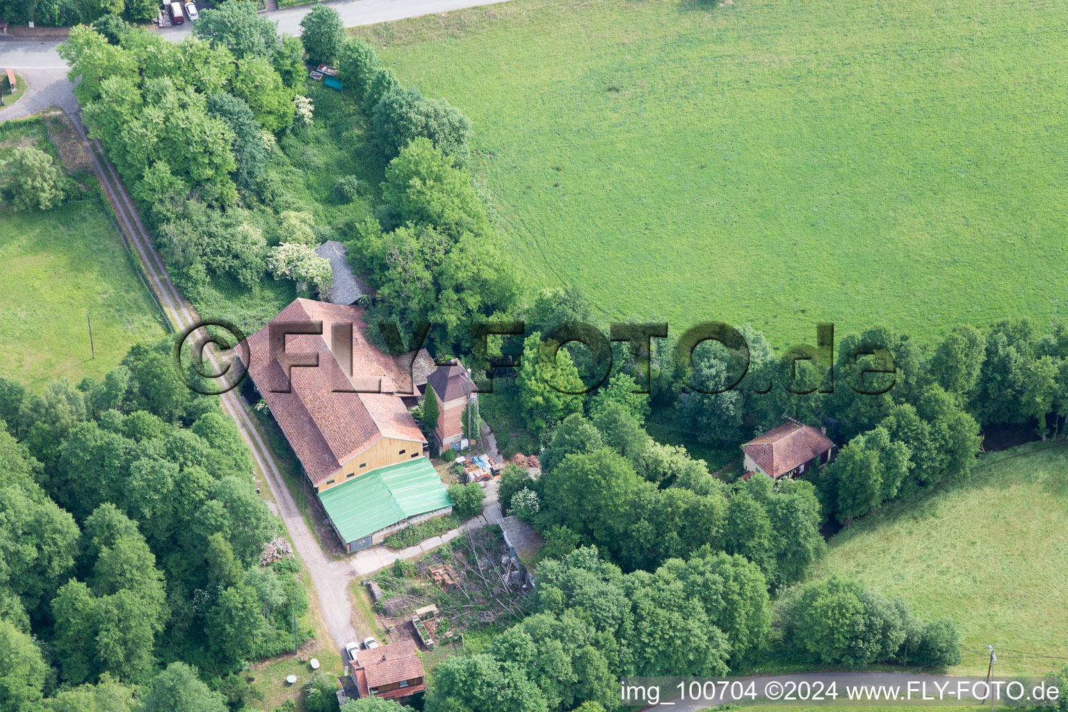 Sankt Germannshof dans le département Rhénanie-Palatinat, Allemagne vue d'en haut