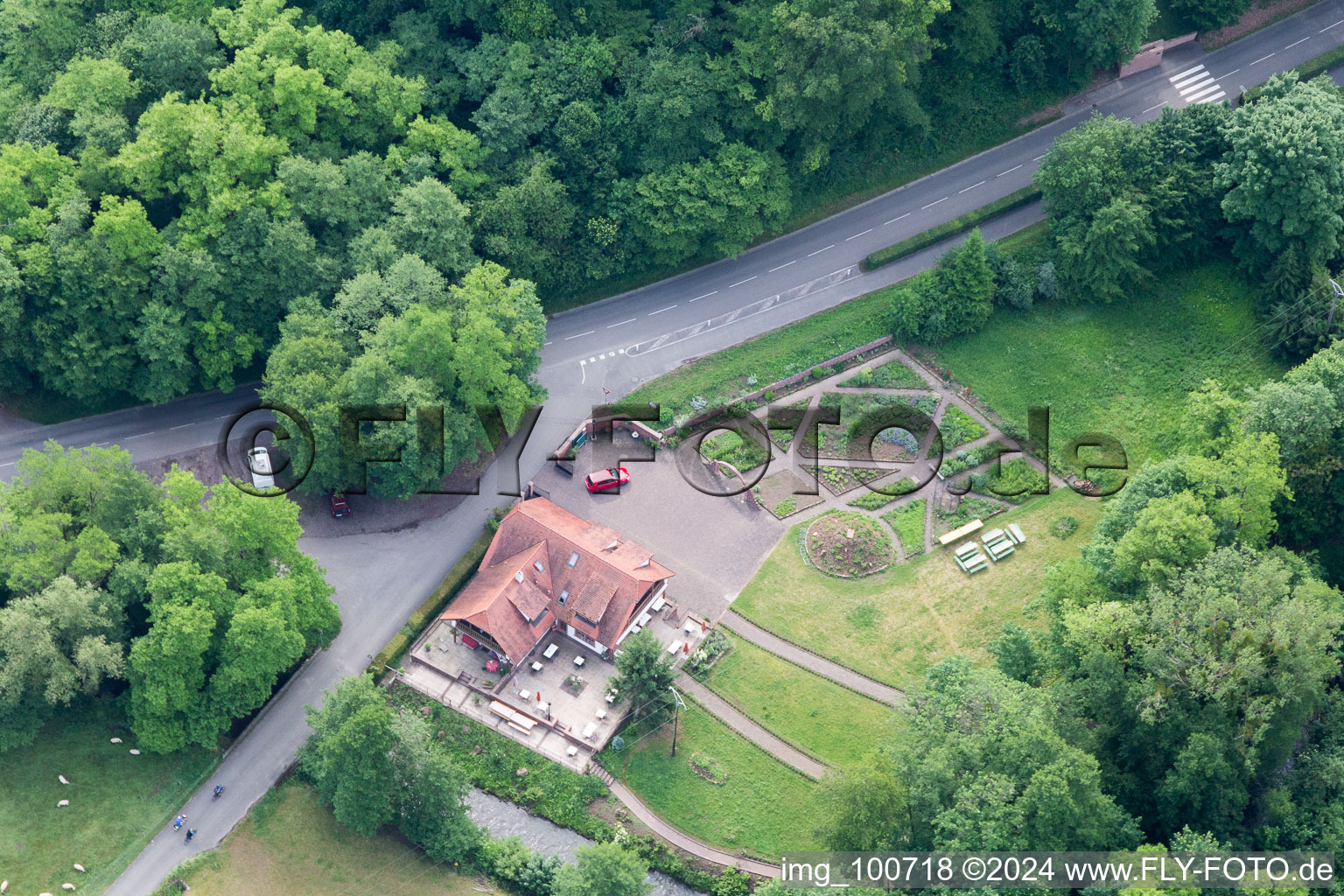 Vue oblique de Sankt Germannshof dans le département Rhénanie-Palatinat, Allemagne