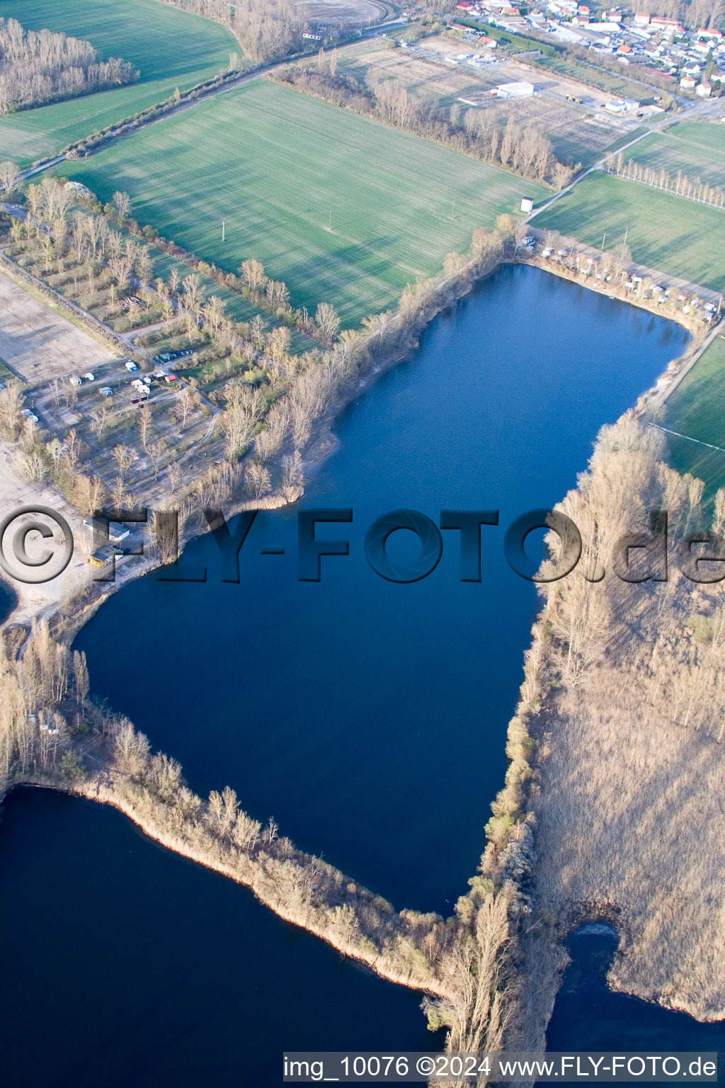 Photographie aérienne de Zone de loisirs Bleu Adriatique à Altrip dans le département Rhénanie-Palatinat, Allemagne