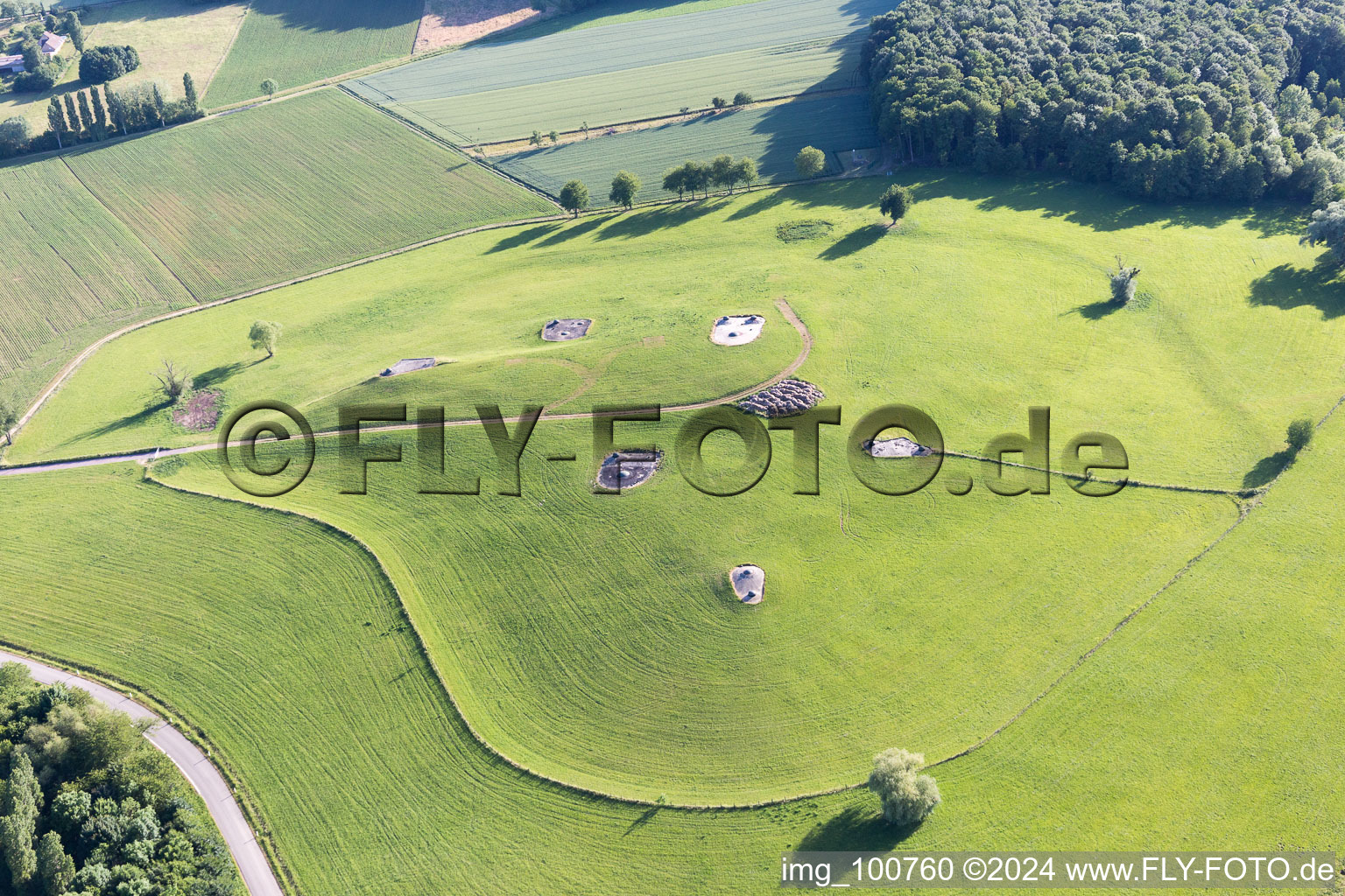 Ingolsheim dans le département Bas Rhin, France hors des airs