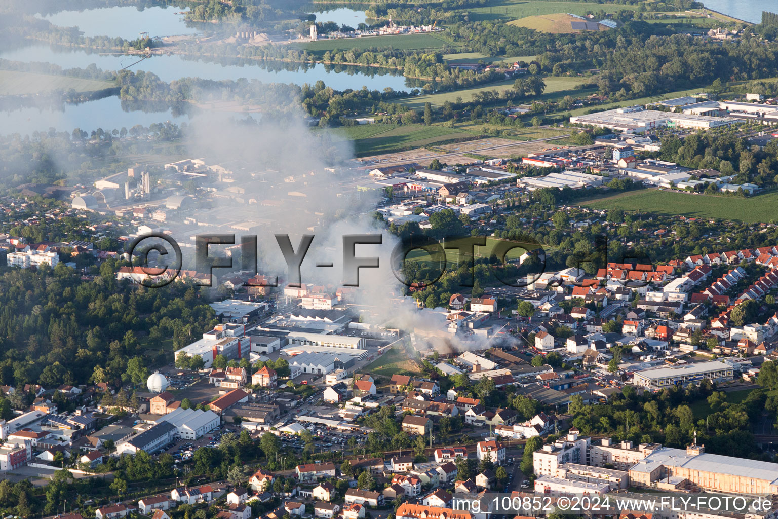 Speyer dans le département Rhénanie-Palatinat, Allemagne vue d'en haut