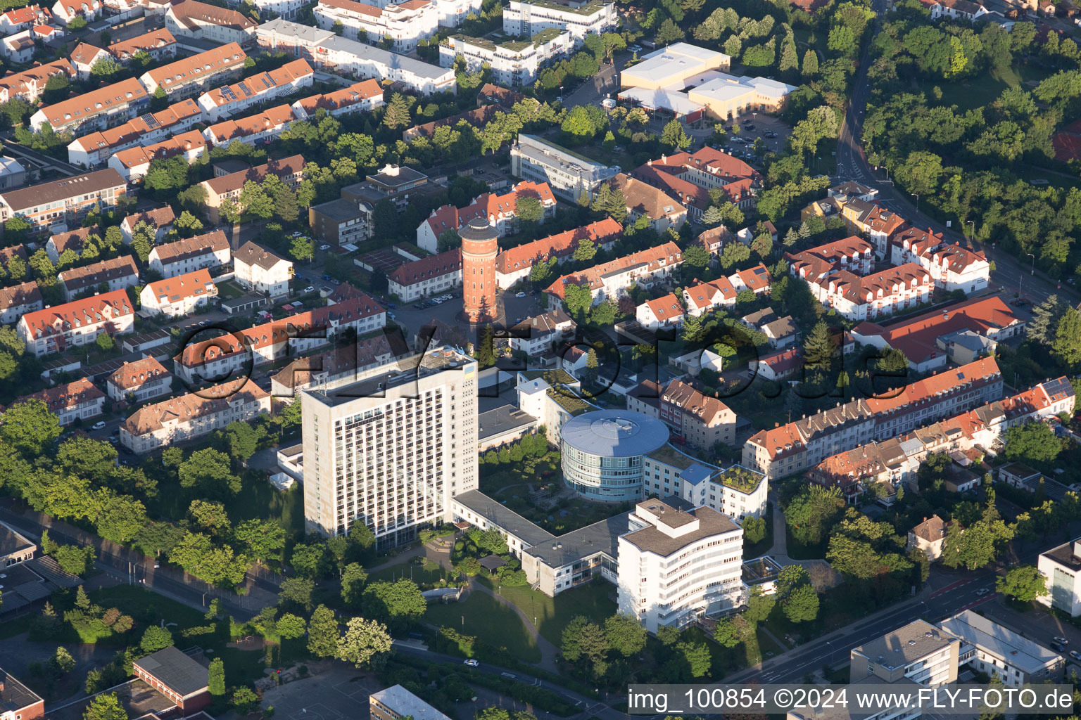 Vue d'oiseau de Speyer dans le département Rhénanie-Palatinat, Allemagne