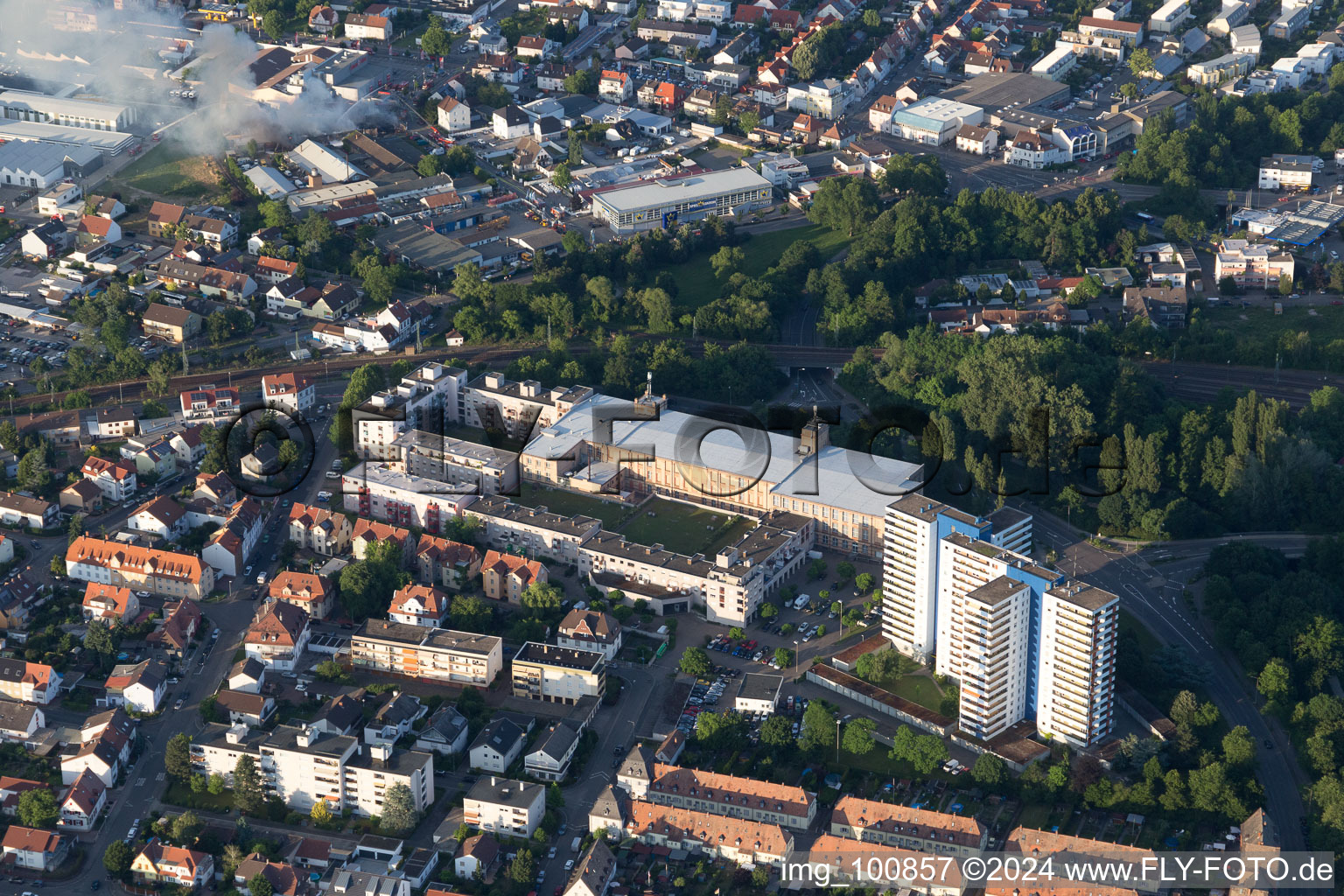 Image drone de Speyer dans le département Rhénanie-Palatinat, Allemagne