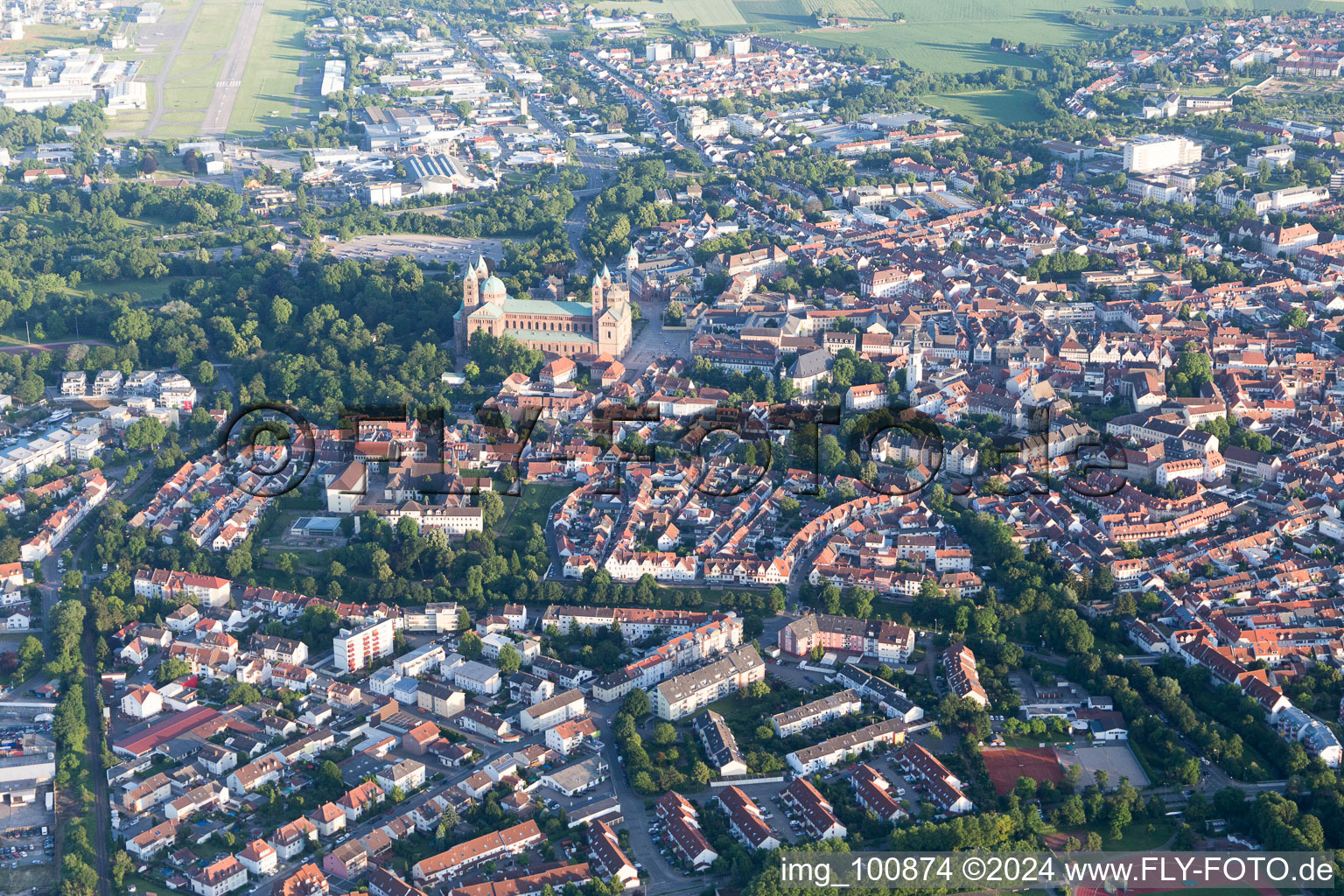 Speyer dans le département Rhénanie-Palatinat, Allemagne d'en haut