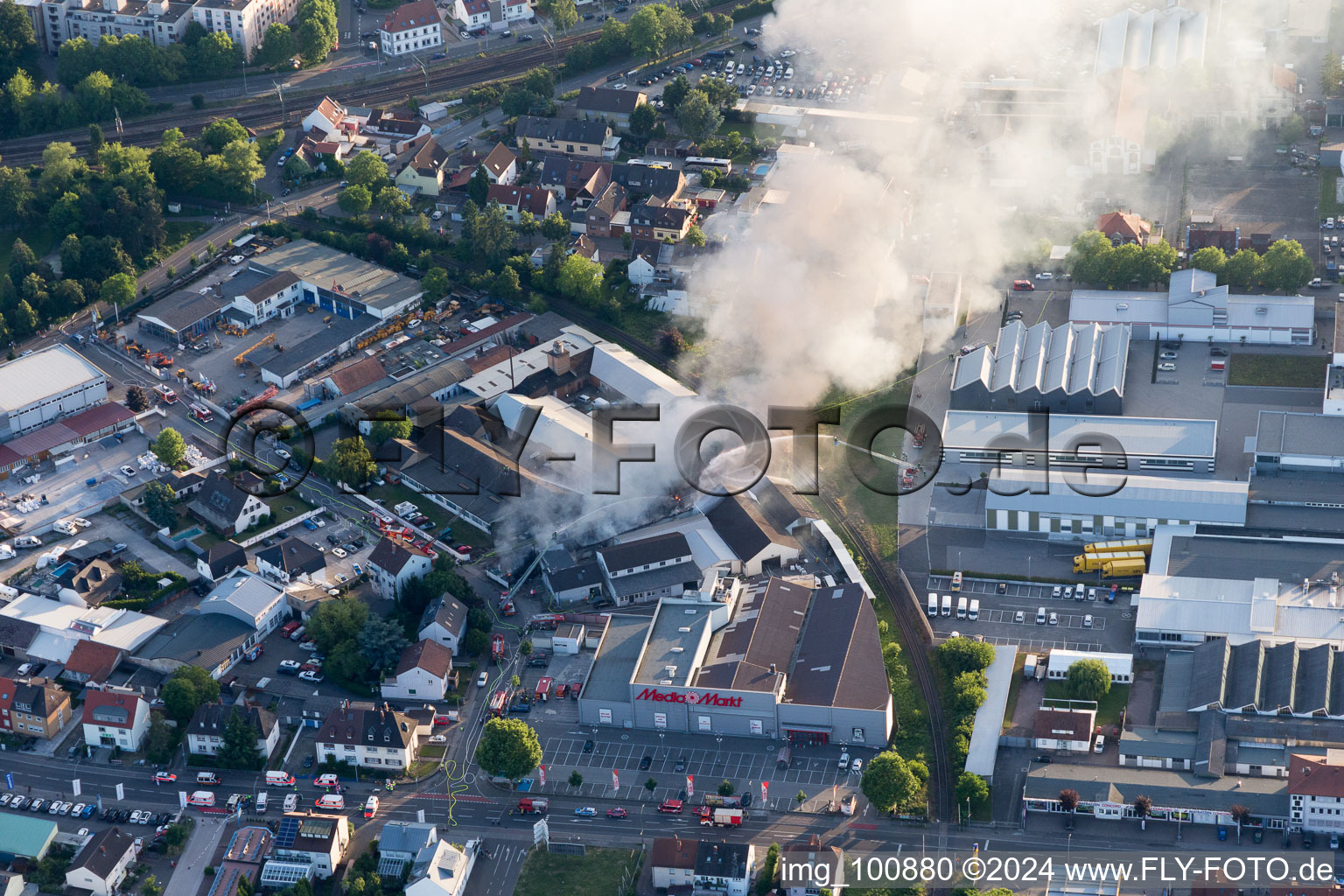 Speyer dans le département Rhénanie-Palatinat, Allemagne vue d'en haut