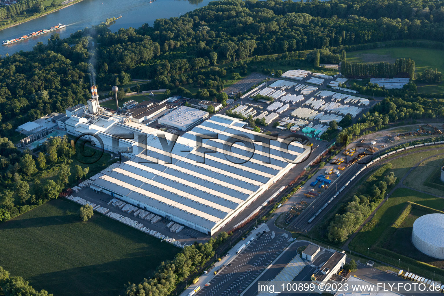 Photographie aérienne de Zone industrielle sud à Speyer dans le département Rhénanie-Palatinat, Allemagne