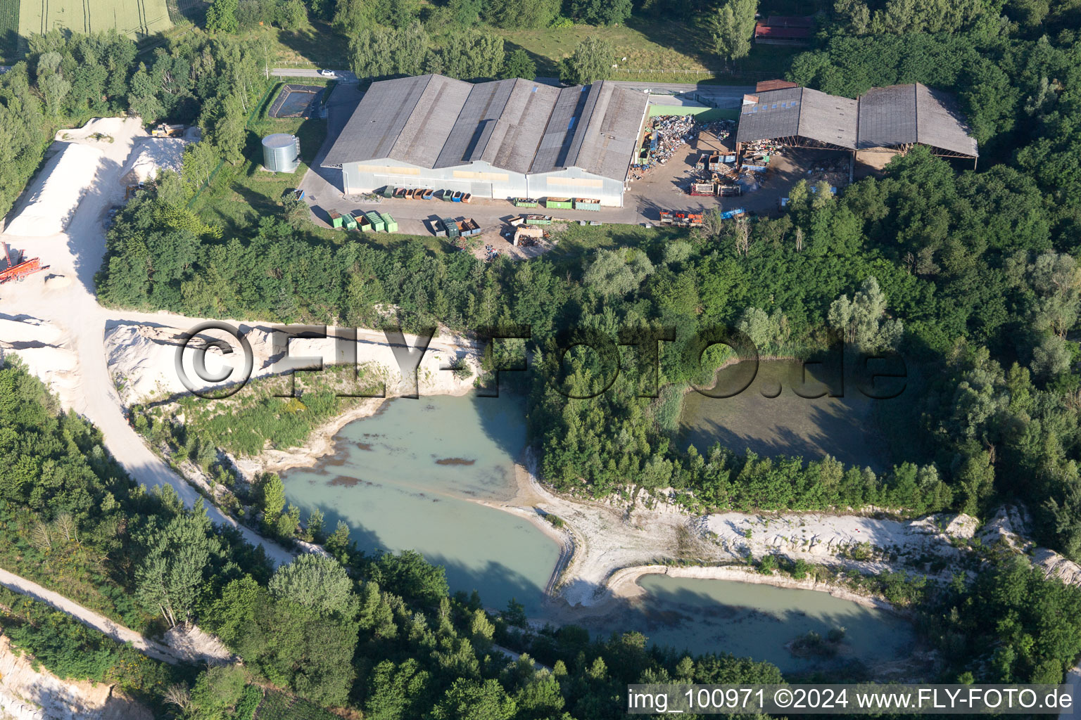 Image drone de Riedseltz dans le département Bas Rhin, France