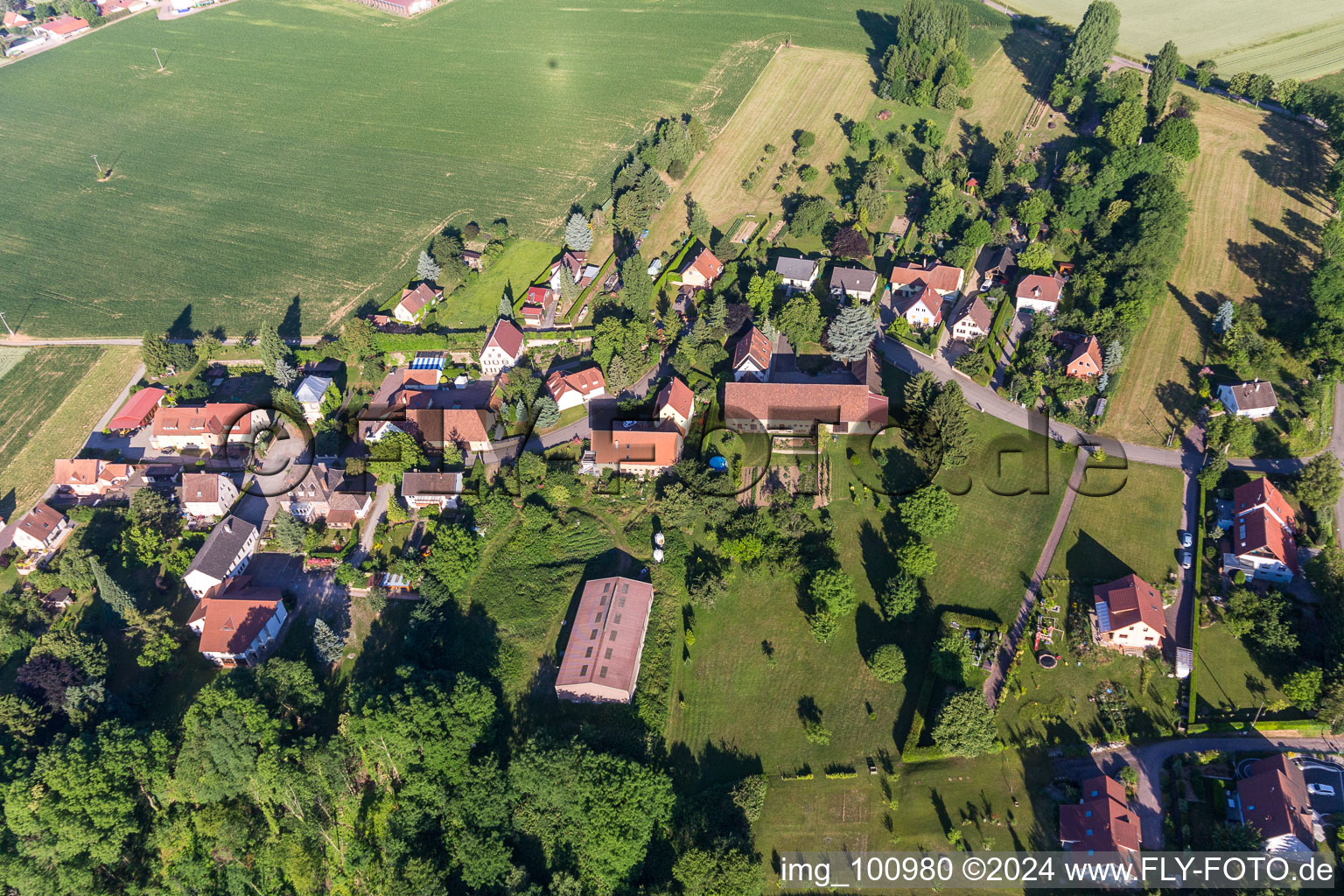 Quartier Altenstadt in Wissembourg dans le département Bas Rhin, France hors des airs